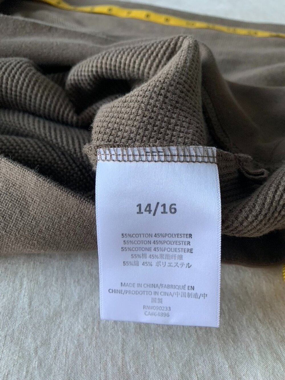 Essentials Fear of God Hooded Waffle Knit Pullover - Taupe size 14/16 or L - Picture 8 of 8